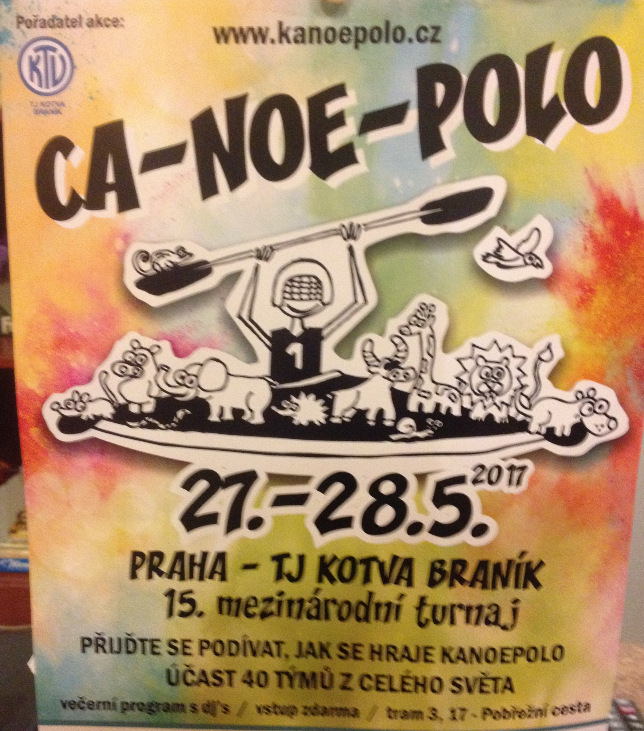 Kanupolo Trainingslager und Turnier Prag 2017